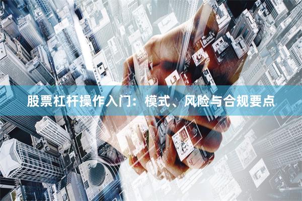 股票杠杆操作入门：模式、风险与合规要点